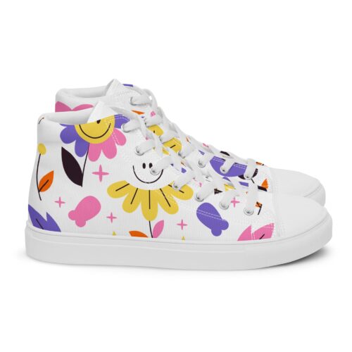 Women’s high top shoes flower style